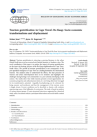 Tourism gentrification in Cape Town’s Bo-Kaap : Socio-economic transformations and displacement