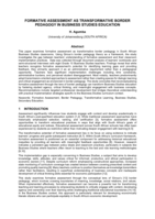 Formative assessment as transformative border pedagogy in business studies education