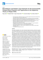 Boundedness and sobolev-type estimates for the exponentially damped Riesz potential with applications to the regularity theory of Elliptic PDEs