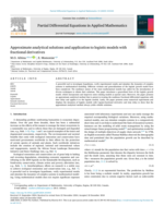 Approximate analytical solutions and application to logistic models with fractional derivatives