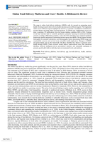 Online food delivery platforms and users’ health : A bibliometric review