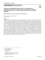 Targeting Acute Myeloid Leukemia with 1,2,4-triazolo[4,3-b]pyridazine derivatives: a molecular docking, dynamics, and ADMET approach