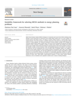 Suitability framework for selecting MCDA methods in energy planning problems