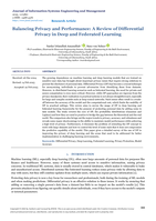 Balancing privacy and performance : A review of differential privacy in deep and federated learning