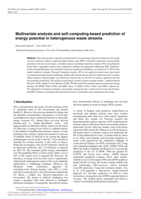 Multivariate analysis and soft computing-based prediction of energy potential in heterogenous waste streams