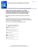 Clean and economic operation of a PHEV-integrated microgrid system implementing a novel load shifting cum-curtailing strategy