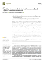 Unpacking sarcasm : A contextual and transformer-based approach for improved detection
