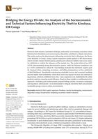 Bridging the energy divide : An analysis of the socioeconomic and technical factors influencing electricity theft in Kinshasa, DR Congo