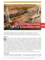 Effects of non-tariff measures on agricultural export performance in COMESA