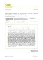 Bridging ubuntu pedagogy and out-of-classroom spaces in professional training : Reflecting on ad hoc group supervision