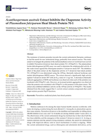 Acanthospermum australe extract inhibits the chaperone activity of plasmodium falciparum heat shock protein 70-1