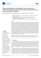 Torque smoothness for a modified w-type Inverter-fed three-phase induction motor with finite set model predictive control for electric vehicles