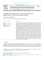 Navigating the decolonial frontier: Leadership perspectives on epistemic justice in South African higher education