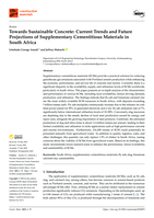 Towards sustainable concrete : Current trends and future projections of supplementary cementitious materials in South Africa