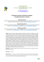 Exploring innovative evaluation strategies for safety education in schools