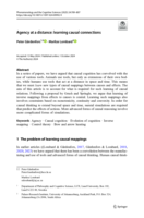 Agency at a distance : learning causal connections