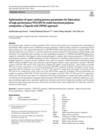 Optimization of open-casting process parameters for fabrication of high-performance TPU/CNT/Fe multi-functional polymer composites: a Taguchi with TOPSIS approach