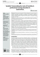 Sankofa : Transcending the roots of incivility in professional nursing education in South Africa