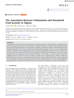 The association between urbanisation and household food security in Nigeria