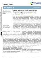 The role of quantum dots in enhancing the therapeutic targeting of cancer stem cells