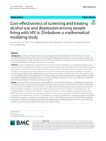 Cost-effectiveness of screening and treating alcohol use and depression among people living with HIV in Zimbabwe : a mathematical modeling study