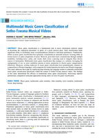 Multimodal music genre classification of sotho-tswana musical videos