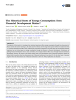 The historical roots of energy consumption : does financial development matter?
