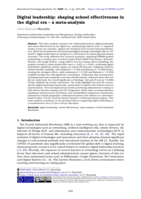 Digital leadership : shaping school effectiveness in the digital era - a meta-analysis