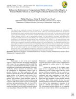 Enhancing mathematical computational skills of primary school pupils in selected public schools in uyo using touchmath multisensory program