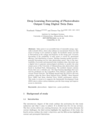 Deep learning forecasting of photovoltaics output using digital twin data