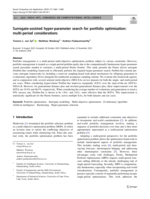 Surrogate-assisted hyper-parameter search for portfolio optimisation: multi-period considerations