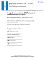 Foreign direct investment, ICT diffusion, and economic complexity in Africa