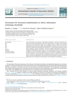 Governance for structural transformation in Africa : information technology thresholds