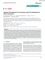 Tourism development, governance and CO2 emissions in 28‐EU countries