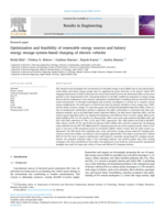 Optimization and feasibility of renewable energy sources and battery energy storage system-based charging of electric vehicles