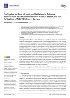 An update on role of ionizing radiation to enhance proliferation and differentiation of normal stem cells via activation of NRF2 pathway: review