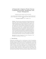 A Framework to improve project success combining knowledge management with project management