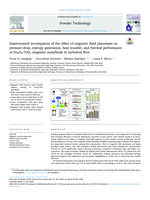 Experimental investigation of the effect of magnetic field placement on pressure drop, entropy generation, heat transfer, and thermal performance of Fe3O4/TiO2 magnetic nanofluids in turbulent flow