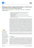 Evaluating AI-driven mental health solutions : A hybrid fuzzy multi-criteria decision-making approach