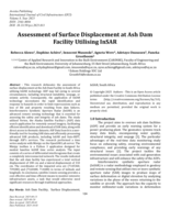 Assessment of surface displacement at ash dam facility utilising InSAR