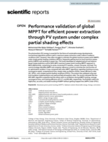 Performance validation of global MPPT for efficient power extraction through PV system under complex partial shading effects