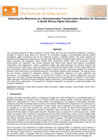 Exploring the metaverse as a recommended transformative solution for education in South African higher education