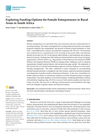 Exploring funding options for female entrepreneurs in rural areas in South Africa