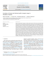 Correlates of formal and informal public transport usage in Windhoek, Namibia