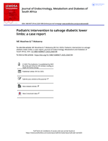 Podiatric intervention to salvage diabetic lower limbs : a case report