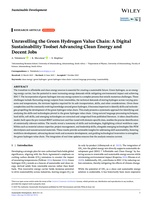 Unravelling the green hydrogen value chain : a digital sustainability toolset advancing clean energy and Decent jobs