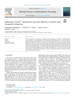 Optimizing Y2O3:Ho3+ luminescence and solar efficiency via hollow silica nanoparticle integration