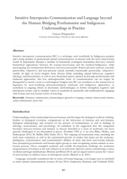 Intuitive interspecies communication and language beyond the human : Bridging posthumanist and indigenous understandings in practice