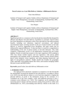 Parcel lockers as a last-mile delivery solution : A bibliometric review