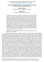 Fostering sound skill development : an examination of staff training methods as means of knowledge transfer